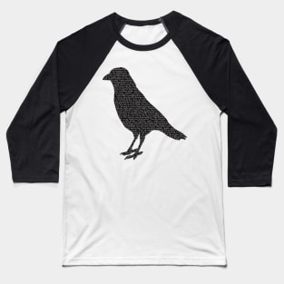 The Raven: Edgar Allan Poe Baseball T-Shirt